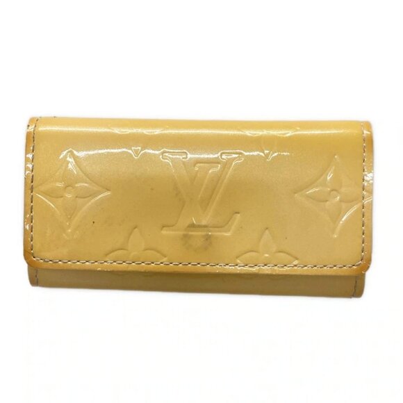 Auth LOUIS VUITTON Multicles 4 M91324 Marshmallow Monogram Vernis - Picture 1 of 14